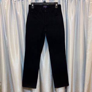NYDJ Embellished Straight LegJeans, Black, Rhinestone details, like new! 6P